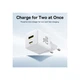 Зарядное устройство Baseus Palm Fast Charger C+U 20W moon white (P10111608213-00) - изображение 6