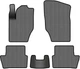 EVA коврики EVAtech в салон авто для Citroen C4 2010-2018 2 поколение Htb EU 5 шт Grey/Black (CN1556C5SGB) - изображение 1