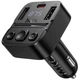 FM-трансмітер модулятор Hoco E87 Delta (2USB/Type-C 15W/PD20W Bluetooth V5.4) автомобільний зарядний пристрій LED-дисплей Чорний - изображение 4