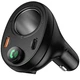 FM-трансмітер модулятор Hoco E88 Star (USB/2Type-C QC3.0/PD20W Bluetooth V5.4) автомобільний швидкий зарядний пристрій LED-дисплей Чорний - изображение 3