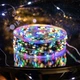 Гирлянда Роса в катушке 100 метров на 1000 LED гирлянда нить с пультом ДУ зеленый провод Мультиколор - изображение 2