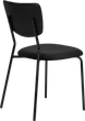Набір стільців для кухні та вітальні ModernHome by Multistore оксамитових 4 шт. Чорні (KJC-4-BC) - зображення 4