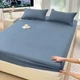 Простирадло на резинці Softable Fabric 150×200 , синій — м’яке, щільне, комфортне (KT7006015) - зображення 4