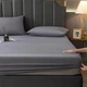Простыня на резинке Softable Fabric 150×200 + 2 наволочки — мягкая, плотная, комфортная, серый (KT7006032) - изображение 6