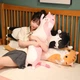 Мягкая игрушка обнимашка подушка антистресс плюшевая Кот Батон 90см розовый (А777) - изображение 3