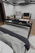 Консольный прикроватный стол в стиле лофт EcoLoft Торино DSP-1255-5 Черный - изображение 3
