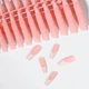 Гелевые типсы для наращивания с французским маникюром MAFANAILS матовые балерина ХL 120 шт розово-персиковые (396) - изображение 3