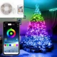 Гирлянда умная нить капля росы RGB Bluetooth с пультом от USB 10м 100 Led 5050 APP музыкальная - изображение 1
