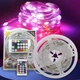 Гирлянда умная нить капля росы RGB Bluetooth с пультом от USB 10м 100 Led 5050 APP музыкальная - изображение 5