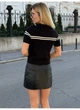 Кофта в'язана із пряжі віскоза з блискавкою на комірці Modern Boutique чорний, one size КО003 - зображення 2