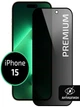 Захисне скло антишпигун для iPhone 15 на весь екран приватне скло Shieldy - зображення 1