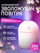 Увлажнитель воздуха с подсветкой аромадифузор портативный увлажнитель воздуха в машину ароматический диффузор USB ночник в детскую ночник аромадифузор Humidifier 250ml Pink Hofmy QQ-18 - изображение 1