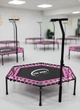 Фитнес батут с ручкой King Sport 130см Pink усиленная стальная рама, 42 амортизатора - изображение 5
