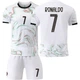 Детская футбольная форма Portugal 2025/26 — Cristiano Ronaldo №7 (домашняя, белая), размер 24 (рост 130–140 см) - изображение 2