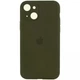 Чохол Silicone Premium case з захистом камери для iPhone 15 Full Camera Protective dark olive 9866 - изображение 1