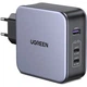 Зарядное устройство Ugreen 3xUSB 140W (2хUSB-C+USB-A) Gan CD289 with C to C Cable 1.5m (90549) - изображение 1
