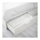 Каркас двуспальной кровати с ящиками IKEA BRIMNES 140x200 см белый Luröy 299.029.33 - зображення 5
