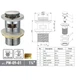 Донный клапан для раковины Koer PW-09-01 1 1/4'' с переливом автоматический СLICK-СLACK (Цвет хром - изображение 5