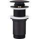 Донний клапан для раковини Koer PW-08-05 1 1/4'' без переливу автоматичний СLICK-СLACK (Колір чорн ( 12557 ) - изображение 1
