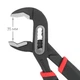 Клещи сантехнические 250 мм STORM INTERTOOL NT-0165 кованая сталь 40CrV двухкомпнентные рукоятки - изображение 8