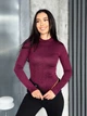 Жіночий блискучий боді з рукавом Uaclothes 42-44 Бордовий (like36017-164391349) - зображення 1