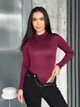 Жіночий блискучий боді з рукавом Uaclothes 42-44 Бордовий (like36017-164391349) - зображення 4