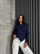 Жіночий блискучий боді з рукавом Uaclothes 42-44 Синій (like36020-164421349) - зображення 1