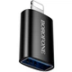 Перехідник Borofone BV26 Lightning male to USB female (USB2.0) OTG для передачі даних для Apple iPhone Чорний - изображение 1