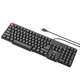 Клавіатура провідна Hoco DI50 (ENG/ РУС) USB 1.5М + Миша дротова 1200DPI комплект для комп'ютера Windows, macOS, Linux Чорний - изображение 3