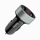 Автозарядка с дисплеем HOCO Z26 High Praise Dual USB Black - изображение 3