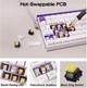 Клавиатура AULA HERO 84 HE White-Purple Магнитные Свитчи. Проводная 8000Hz/s. RGB Панель, 84 keys, Switch 0.01mm. Rapid Trigger - изображение 7