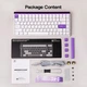 Клавиатура AULA HERO 84 HE White-Purple Магнитные Свитчи. Проводная 8000Hz/s. RGB Панель, 84 keys, Switch 0.01mm. Rapid Trigger - изображение 8