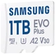 Карта памяти Samsung Evo Plus microSDXC 1TB UHS-I U3 V30 + SD-адаптер (MB-MC1T0SA/EU) - изображение 5