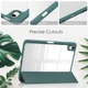 Чехол Clear Acrylic для iPad 11 (2025) / iPad 10 (2022) 10.9" с местом для стилуса Тёмно-зелёный - изображение 3