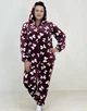 Костюм женский домашний махра Бантик Triko 48-50 Бордовый 86891445-5 - изображение 1