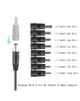 Кабель-переходник USB-C - DC 65W для подзарядки ноутбука от павербанка, PD-триггер 20В, комплект переходников для Lenovo/HP/ASUS/Acer/Dell, и роутеров 18–20В - изображение 3