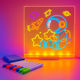 3D доска для творчества и рисования 20×20 см + маркеры, USB LED ночник - изображение 2