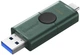 Флеш пам'ять USB Kingston DataTraveler Duo 256GB USB 3.2 Gen 1 + Type-C Black/Green (DTDEG2/256GB) - зображення 5