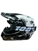 Эндуро кроссовый мотошлем Helmet White+ очки Profi Black прозрачное стекло - изображение 2