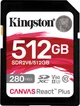 Карта памяти Kingston Canvas React Plus SDXC 512GB UHS-II U3 V60 (SDR2V6/512GB) - изображение 1
