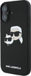 Etui plecki Karl Lagerfeld Silicone Double Heads Print MagSafe do iPhone 16 Black (3666339319526) - obraz 2
