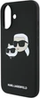 Etui plecki Karl Lagerfeld Silicone Double Heads Print MagSafe do iPhone 16 Black (3666339319526) - obraz 6