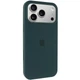 Чехол панель силиконовый Tech Protect Premium Soft-Touch Silicone Case Full Cover Protective для Apple iPhone 17 Pro Max (6.9") Зеленый / Forest green - изображение 1