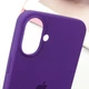 Чехол панель силиконовый Tech Protect Premium Soft-Touch Silicone Case Full Cover Protective для Apple iPhone 17 (6.3") Фиолетовый / Amethyst - изображение 5