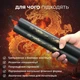 Нунчаки тренировочные нунчаку со шнуром для тренировки соединенные веревкой с мягким неопреновым покрытием легкие безопасные для начинающих с принтом Дракон Univerza Салатовые 3_4_0_4B - изображение 8