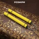 Нунчаки тренировочные нунчаку с цепью для тренировки с мягким неопреновым рельефным покрытием легкие безопасные для начинающих Univerza Желто-черные 3_2_0_2B - изображение 5