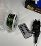 Светодиодная гирлянда Роса 1000 LED 100 метров зеленый провод + пульт, 8 режимов теплый белый катушка от сети для елки (K100P) - изображение 6