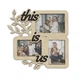 Фоторамка-коллаж The Frame Depot This is us с веточками с нанесением надписи на 3 фото Бежевый (tree_s) - изображение 1