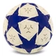 Мяч футбольный BALLONSTAR CRYSTAL FB-7933 цвет белый-синий - изображение 6
