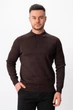 Джемпер поло трикотаж K.O.R 0207 Темно-коричневый (977/brown) 4XL - изображение 1